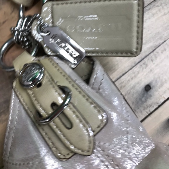 Coach Maggie Madison silver shimmer purse. - Picture 9 of 16